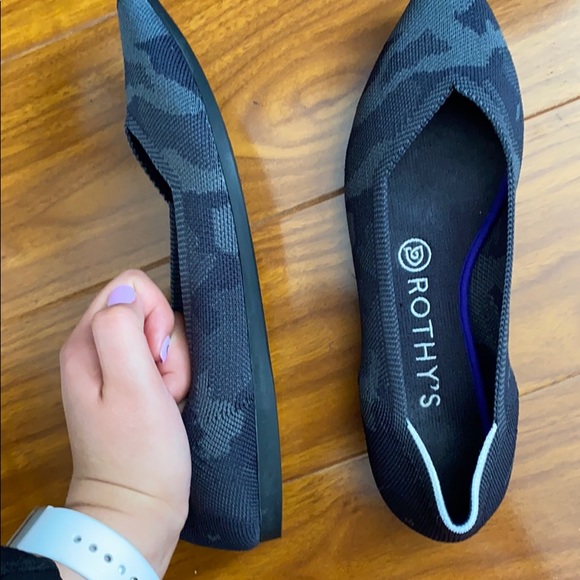 Rothy’s The Point Gray Camo Flats - Picture 2 of 13